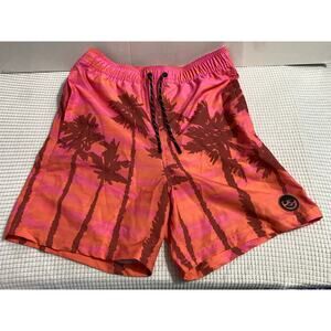 NEFF DAILY HOT TUB SHORT Swim Trunks BREEZE PALM Size MEDIUM